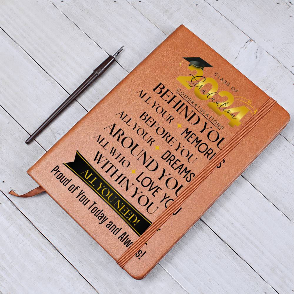 All Your Memories-Graphic Leather  Graduation Journal