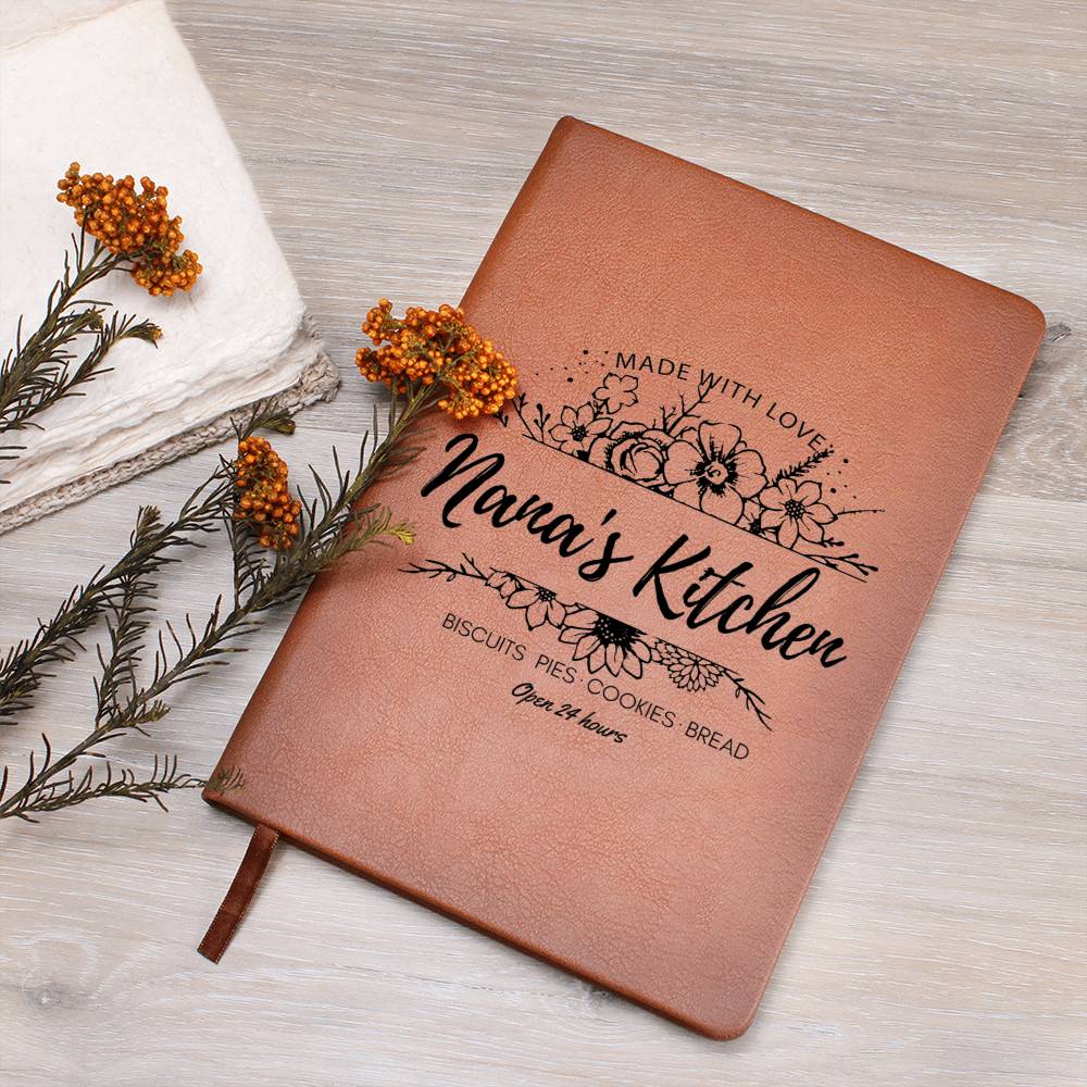 Nana's Kitchen-Graphic Leather Journal
