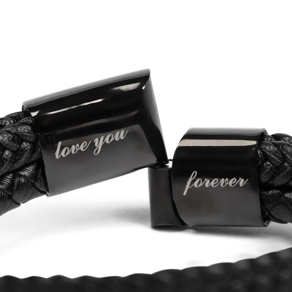 To My Man- Men's Love You Forever Bracelet