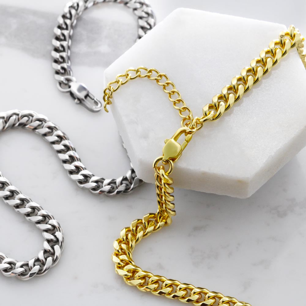 Never forget I love you-Men's Link Chain