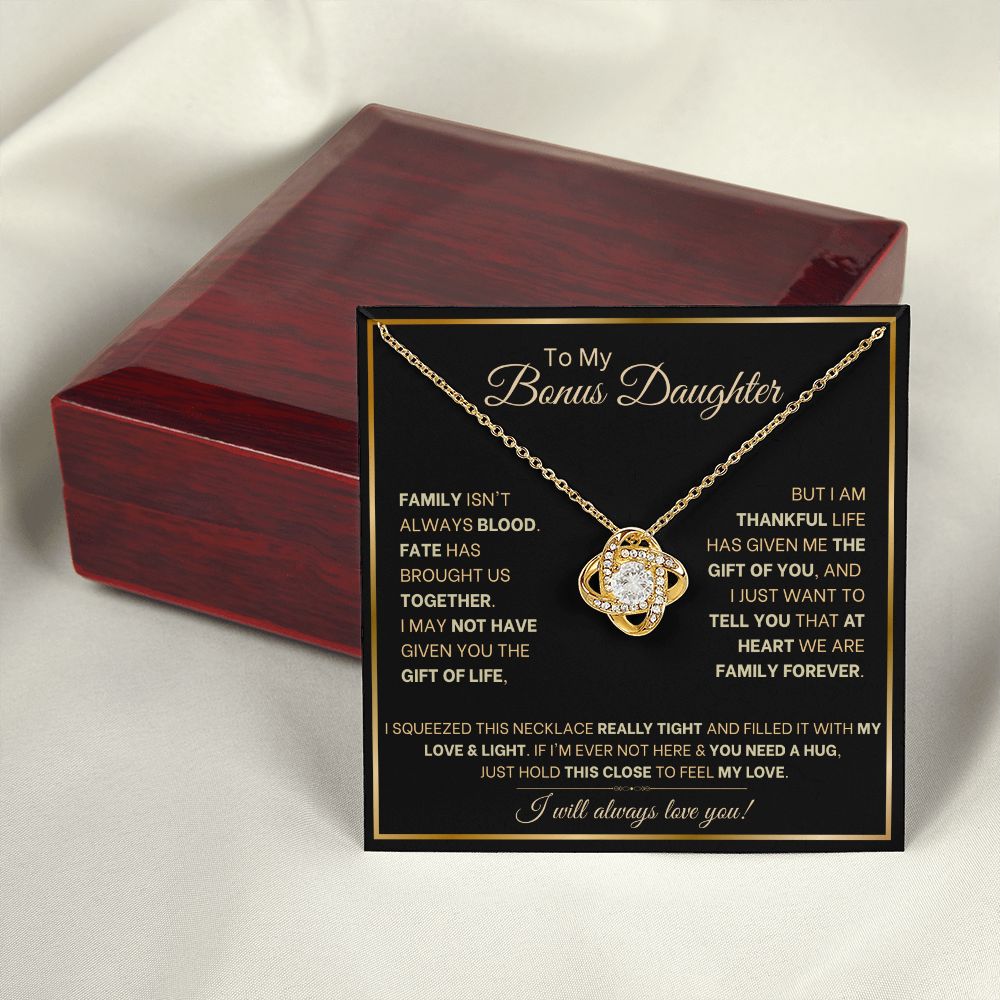 Bonus Daughter-Fate brought us together-Love Knot Necklace