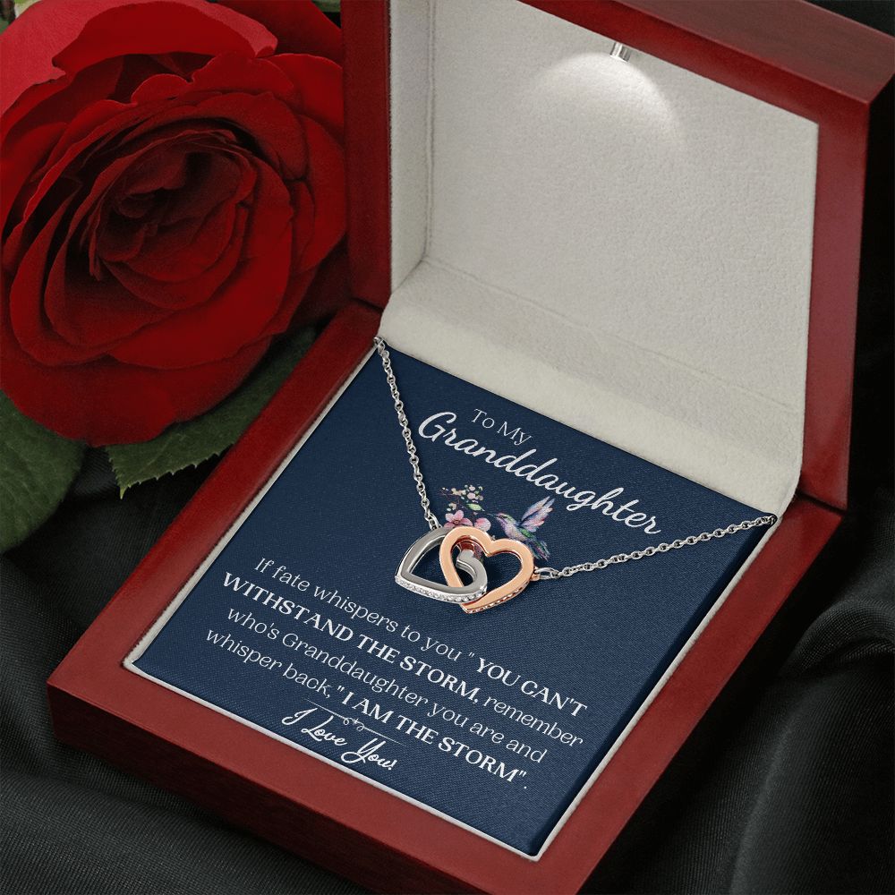 If fate whispers to you-Interlocking Hearts Necklace