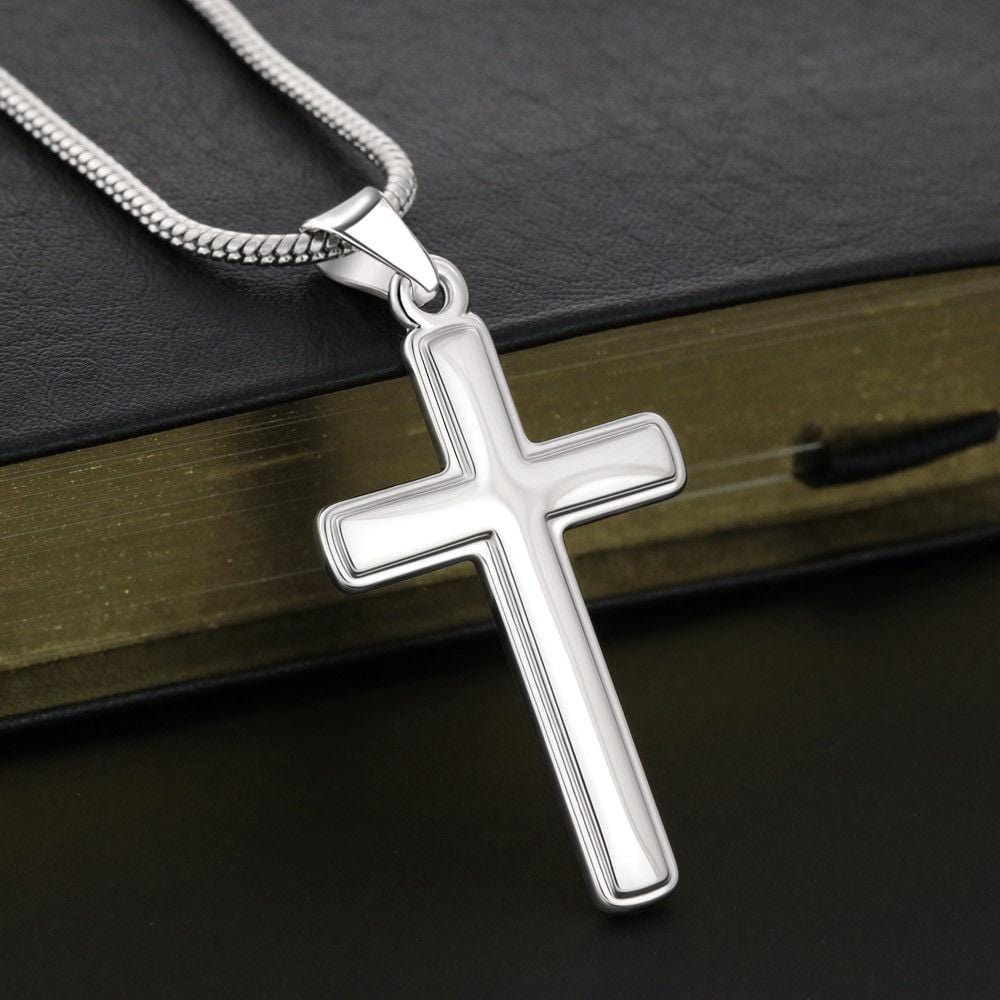 Grandson-Believe in yourself-Artisan Cross Necklace