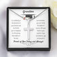 Grandson-Proud of you Today and Always-Artisan Cross Necklace