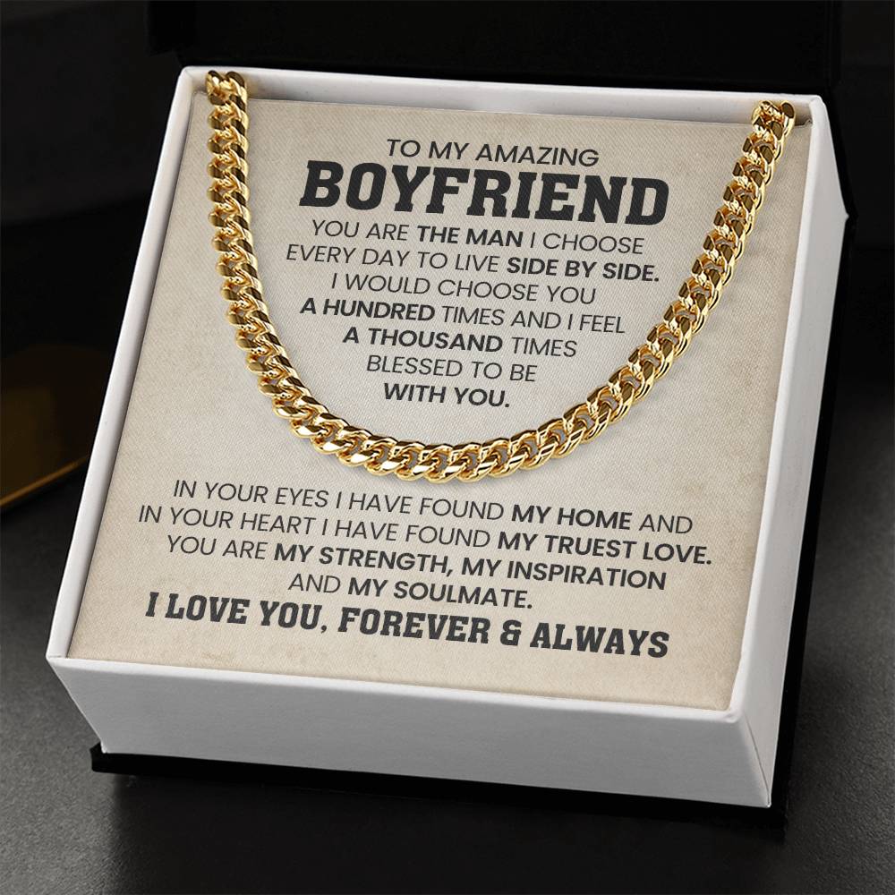 To My Amazing Boyfriend – You're My Man - Anniversary Gift for Him