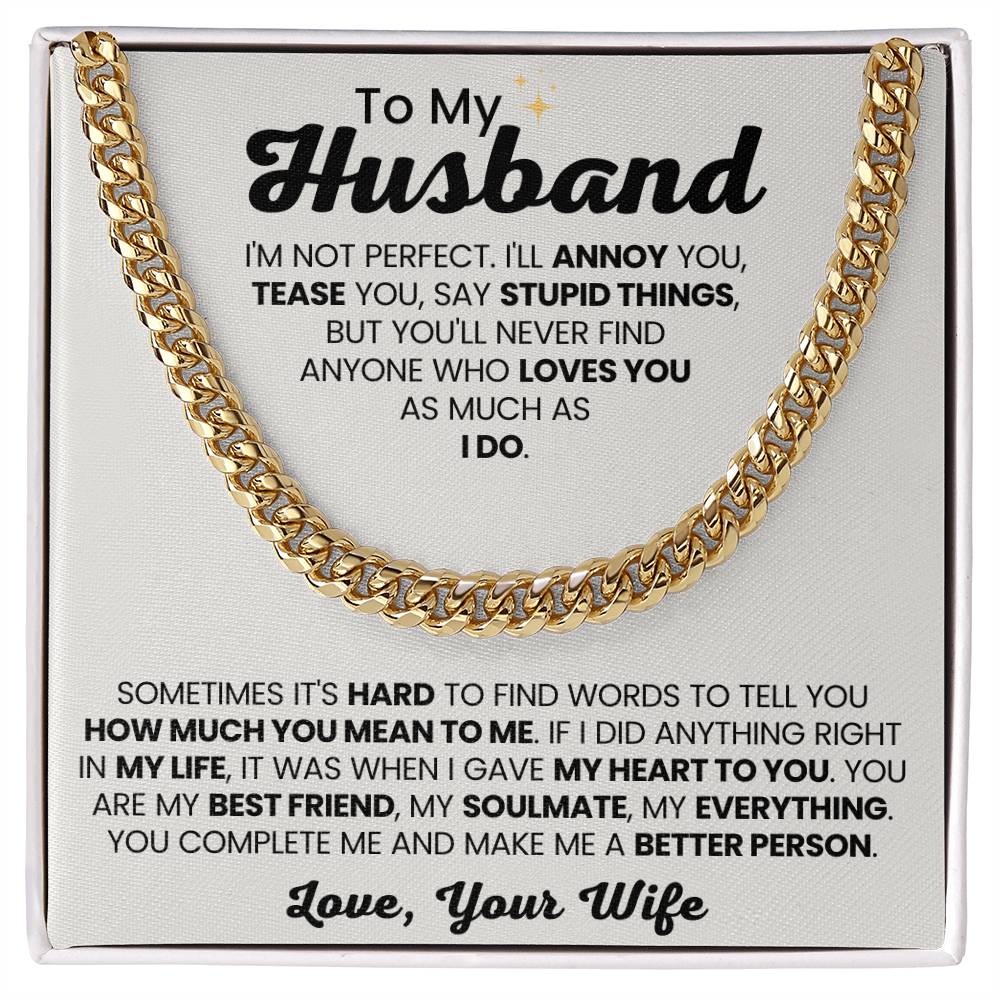 Husband Anniversary Jewelry Gift – You're My Everything Necklace