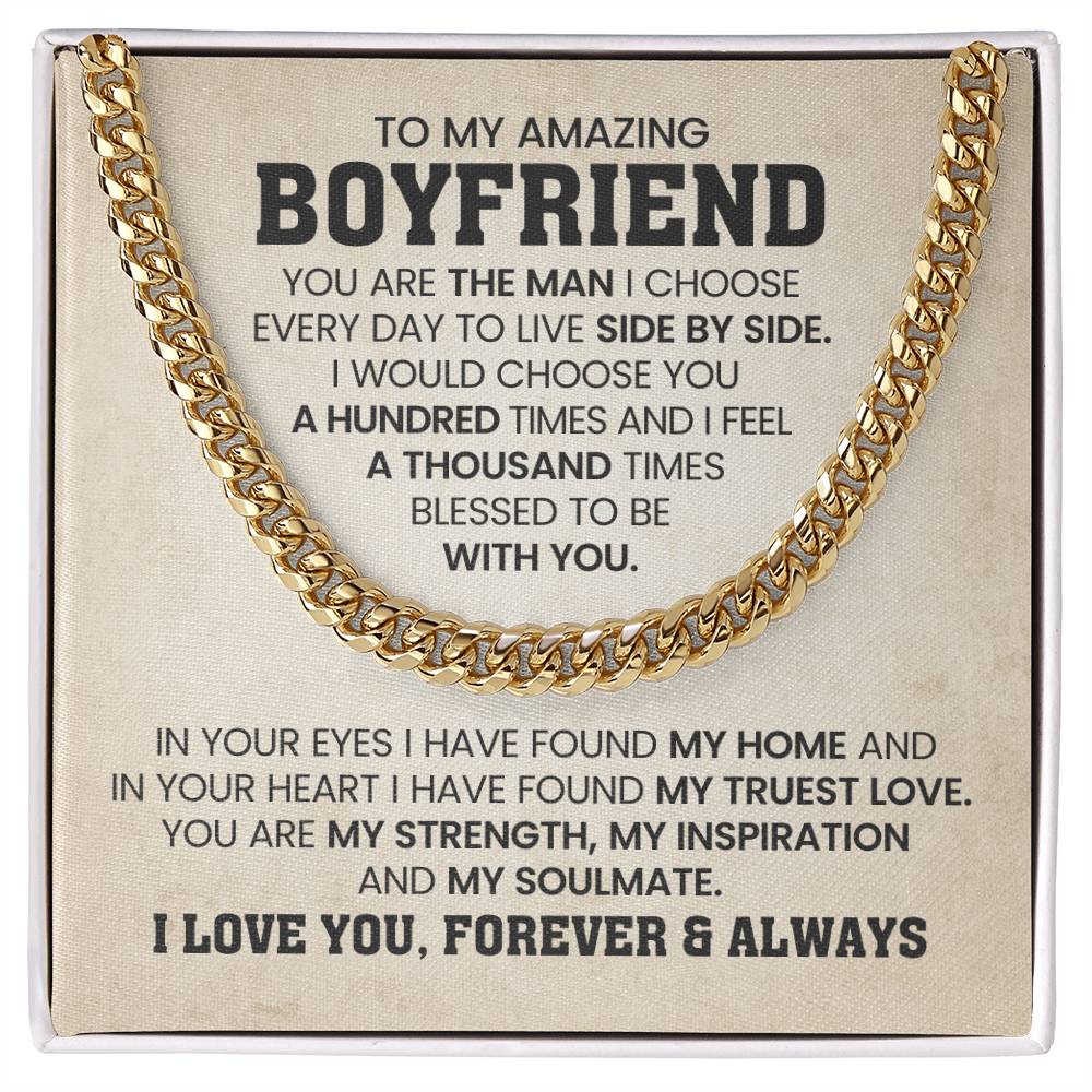 To My Amazing Boyfriend – You're My Man - Anniversary Gift for Him