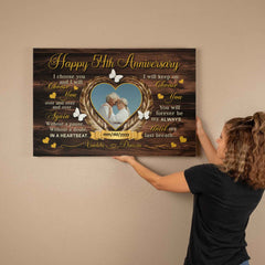 Romantic Anniversary Canvas - 54th Anniversary Gift - I Choose You - 54 Years Together