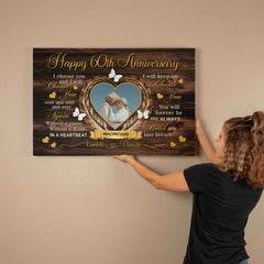 Personalized Canvas Wall Art - 60th Anniversary Gift - I Choose You - 60 Years Of Marriage