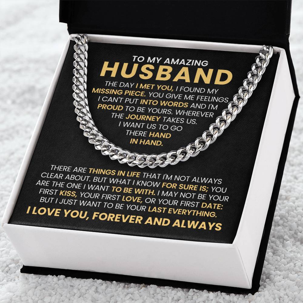 To My Husband - Love You Forever Necklace Gift for Anniversary