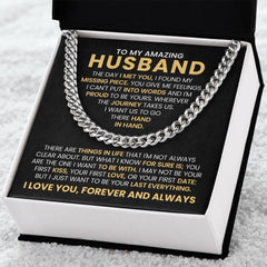 To My Husband - Love You Forever Necklace Gift for Anniversary