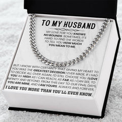 To My Boyfriend – You're Mine and I'm Yours Anniversary Jewelry Gift