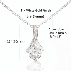 To My Soulmate - One Wish Necklace for Her - Anniversary Gift for Wife