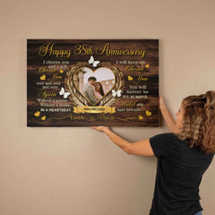 Anniversary Canvas For Couples - 38th Year Gift - I Choose You - 38 Years Of Love