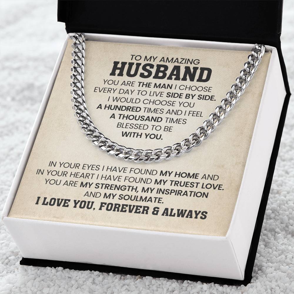 Anniversary Gift for Husband – You Are My Man Necklace