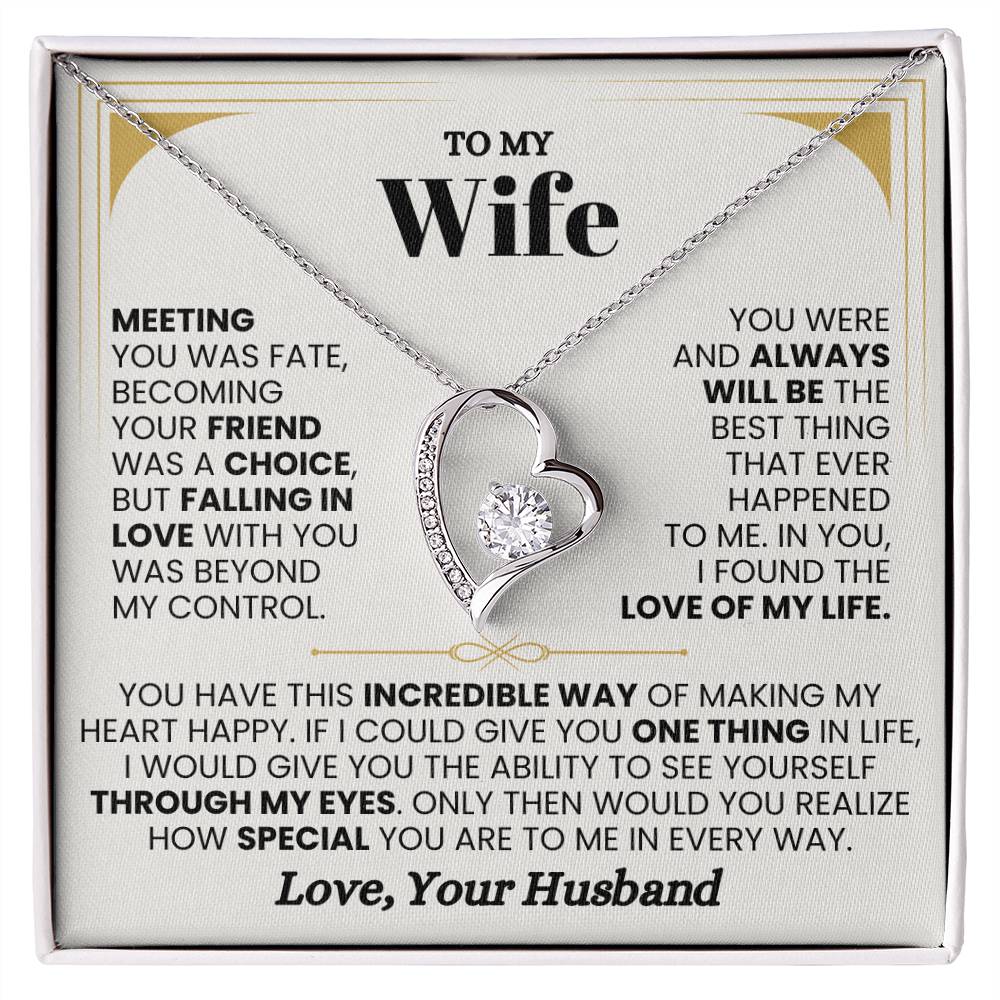 Gift for Wife from Husband - Anniversary Necklace Gift for Her