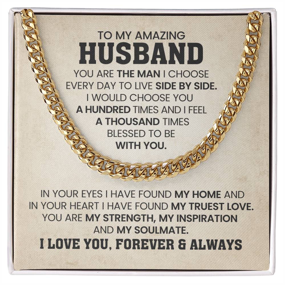 Anniversary Gift for Husband – You Are My Man Necklace