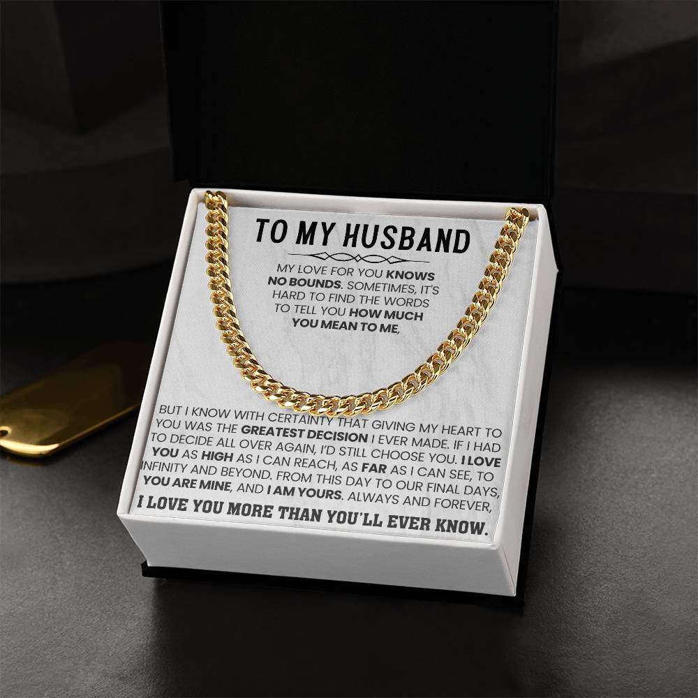 To My Boyfriend – You're Mine and I'm Yours Anniversary Jewelry Gift