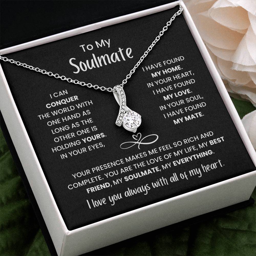 To My Soulmate - You're my Everything Necklace Gift for Anniversary
