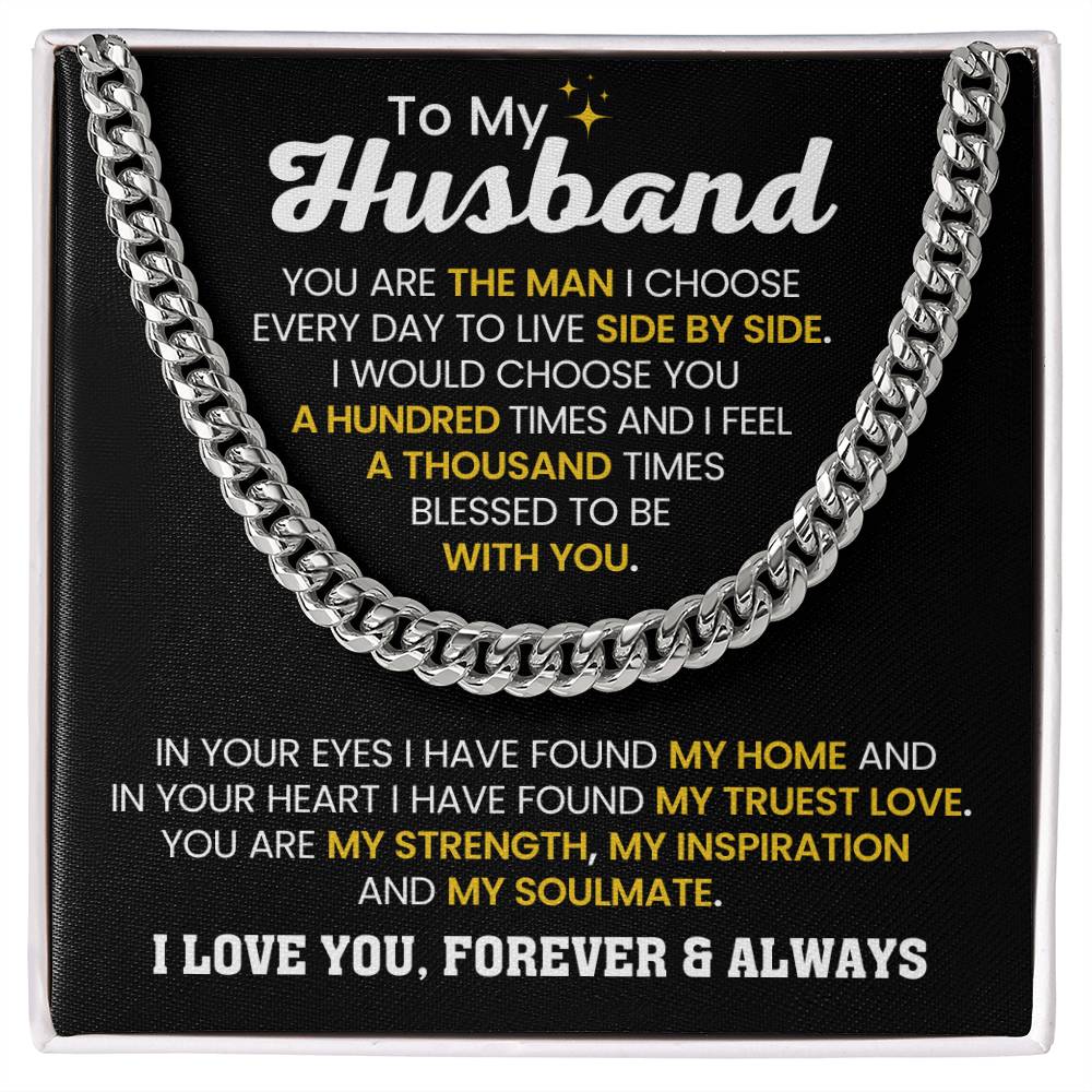 To My Husband - You Are My Soulmate - Necklace Gift for Anniversary