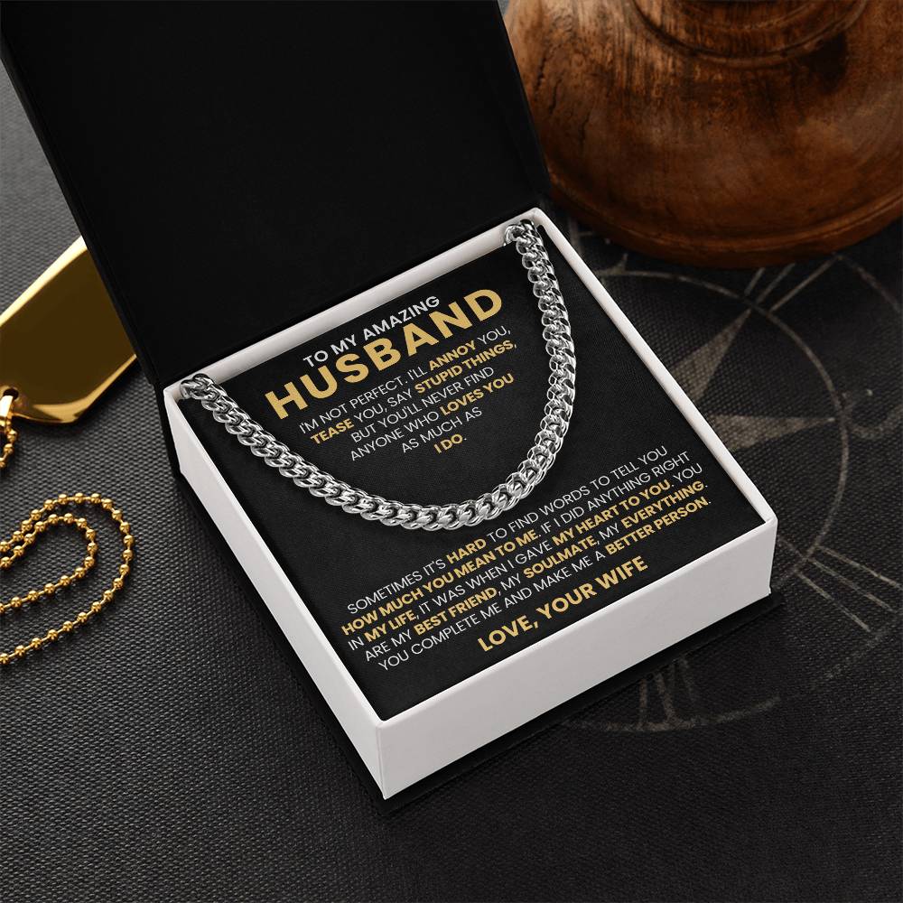 To My Husband – You're My Everything -  Anniversary Gift Jewelry