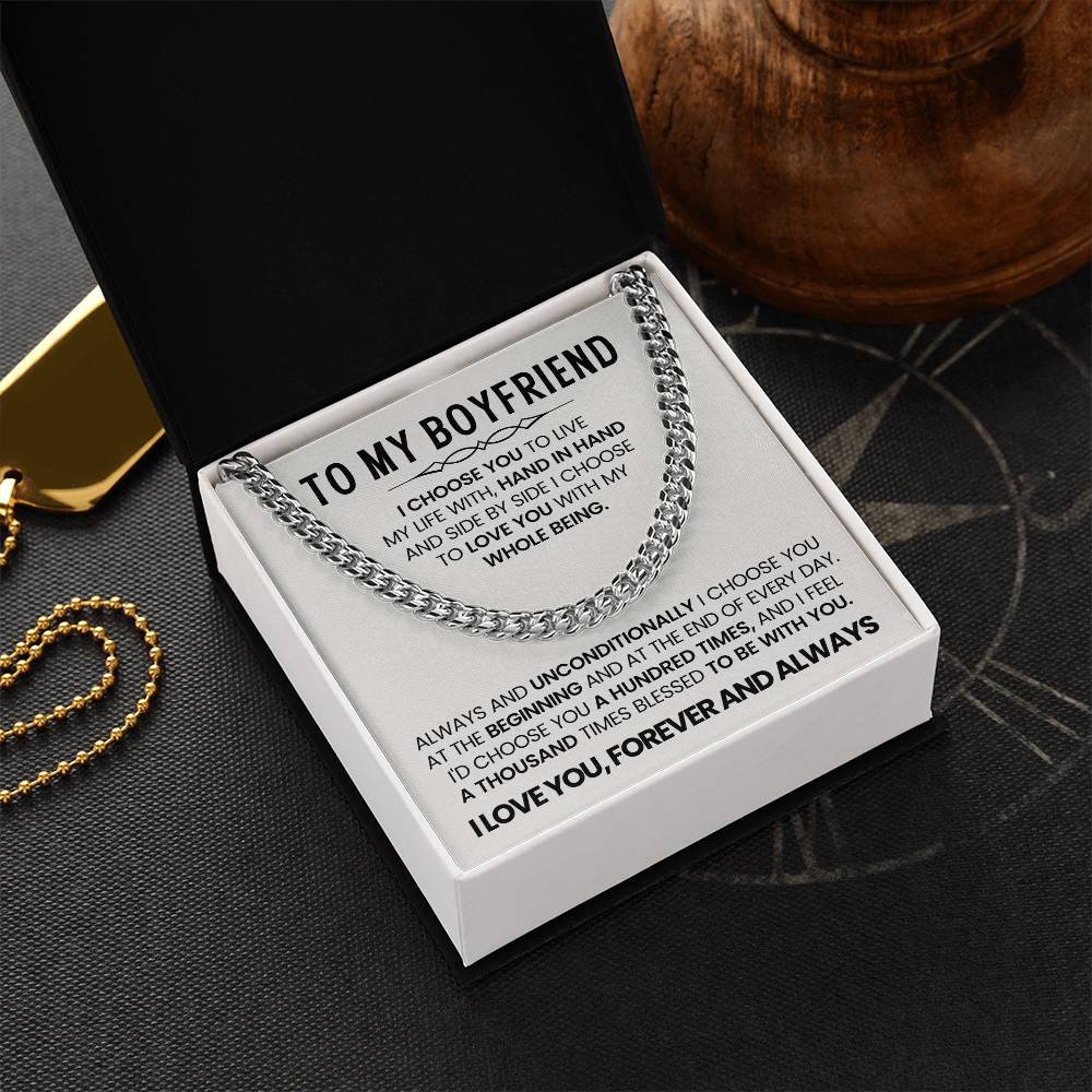 Anniversary Gift for Boyfriend – I Choose You Necklace