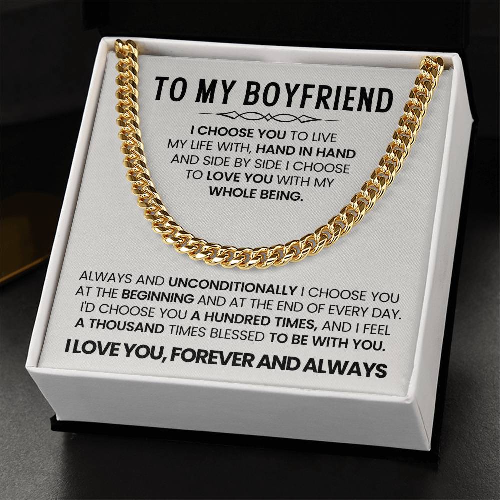 Anniversary Gift for Boyfriend – I Choose You Necklace