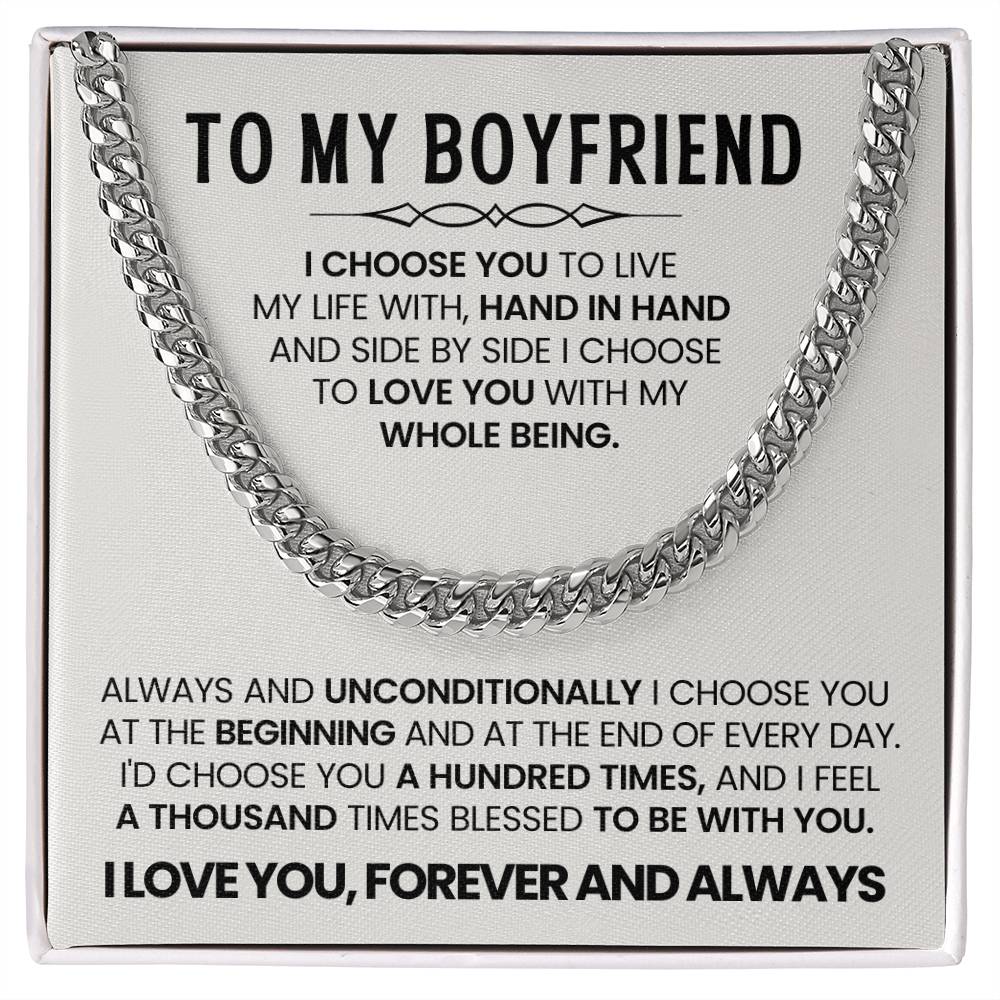Anniversary Gift for Boyfriend – I Choose You Necklace