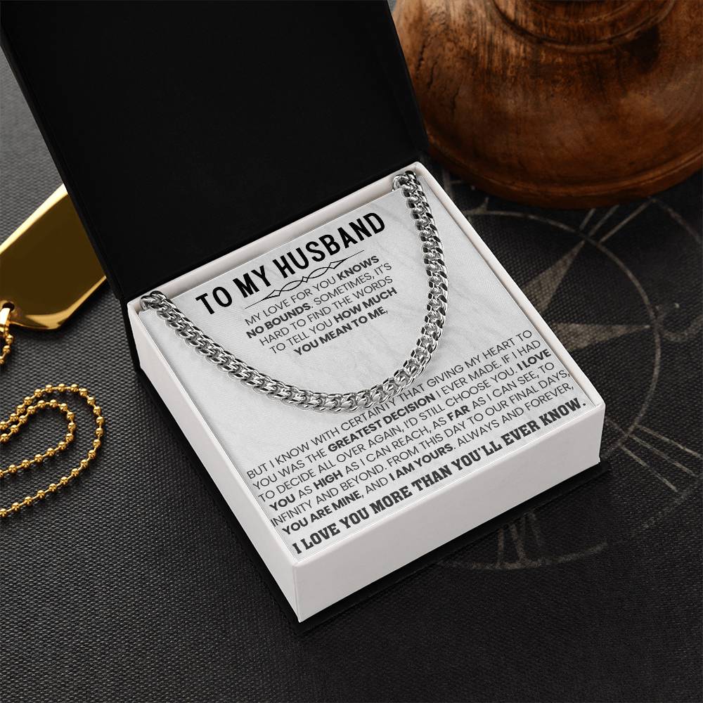 To My Boyfriend – You're Mine and I'm Yours Anniversary Jewelry Gift