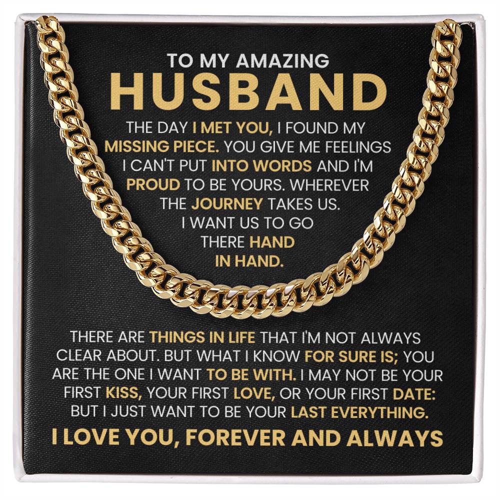 To My Husband - Love You Forever Necklace Gift for Anniversary