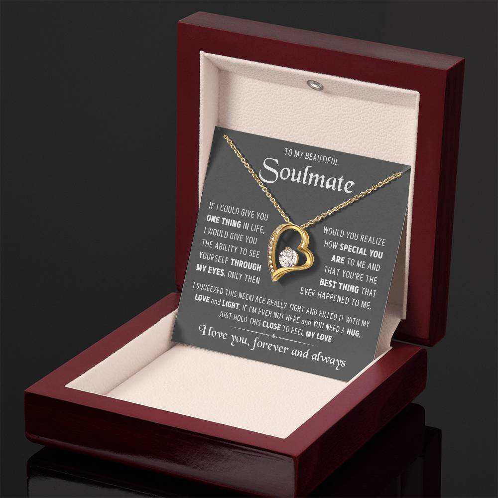 To My Soulmate-Squeezed-Forever Love Necklace