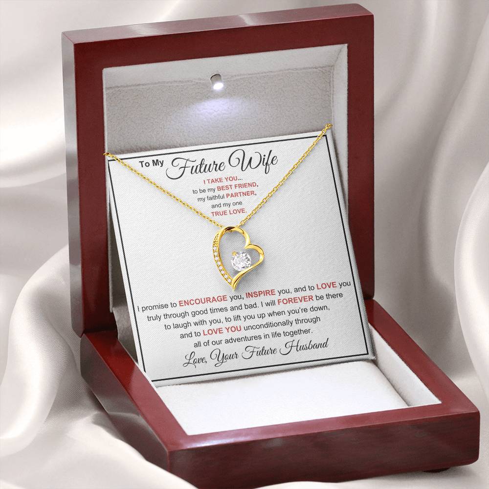 To My Future Wife- True Love- Forever Love Necklace