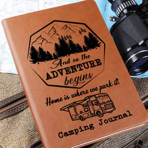 Camping Leather Journal