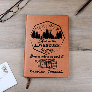 Camping Leather Journal