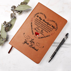 To My Beauful Wife- Leather Journal