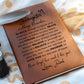 To My Daughter- Love Dad-Always Remember- Graphic Leather Journal
