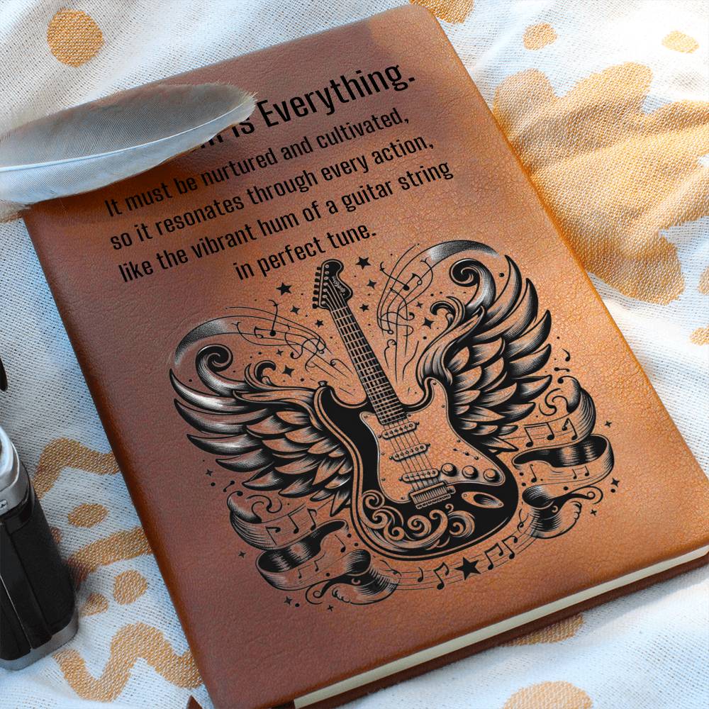 Enthusiasm Is Everything- Graphic Leather Journal