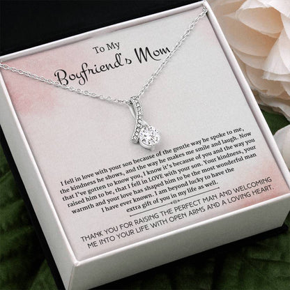 To My Boyfriend's Mom-Loving Heart- Alluring Beauty Necklace