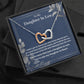 Daughter In Law- Daughter In Heart- Interlocking Hearts Necklace