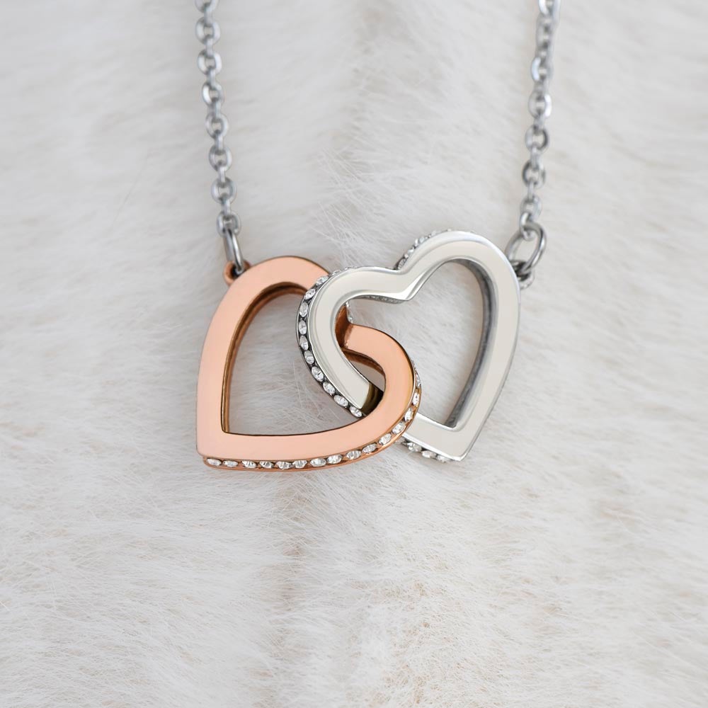 To Our Amazing Daughter-Remember-Interlocking Hearts Necklace