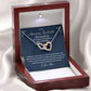 To My Amazing Soulmate-Hand in Hand- Interlocking Hearts Necklace