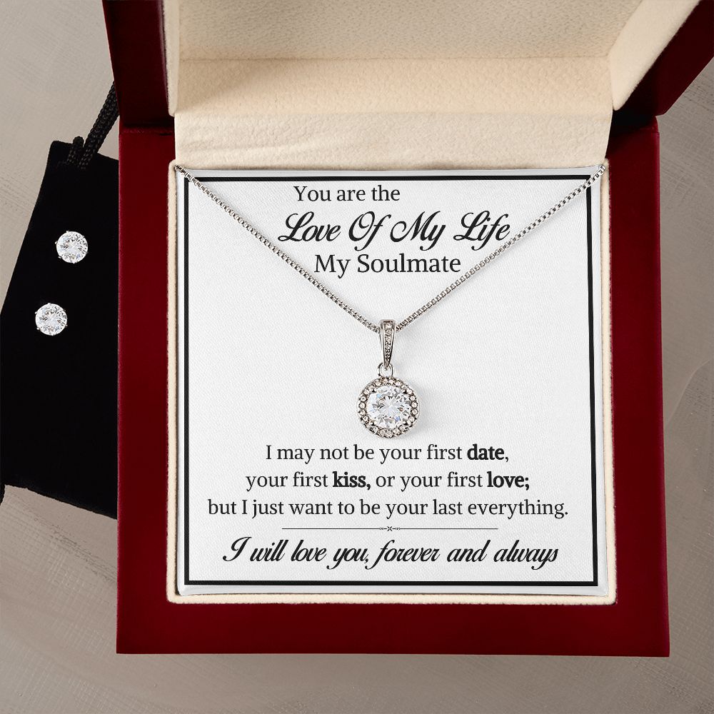 Love of My Life-Eternal Love Necklace w/Earrings