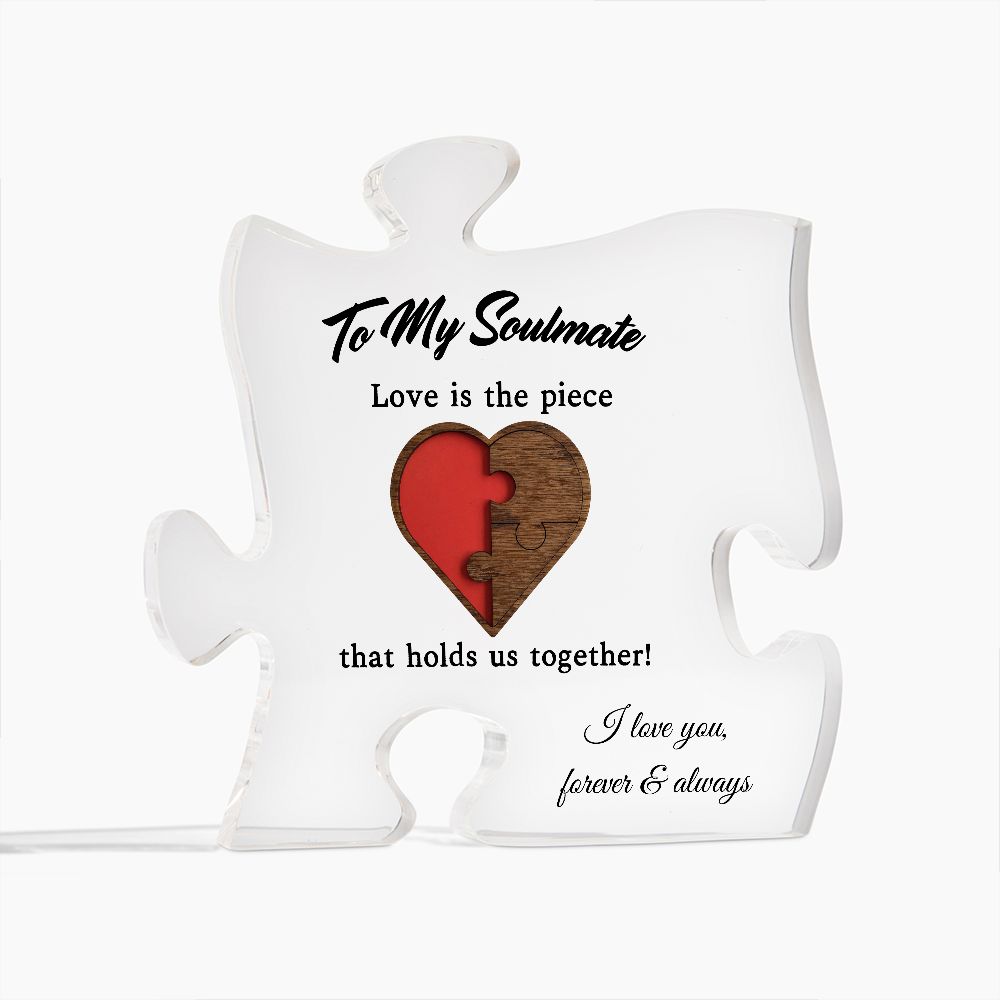 Love is the piece-Printed Acrylic Puzzle Plaque