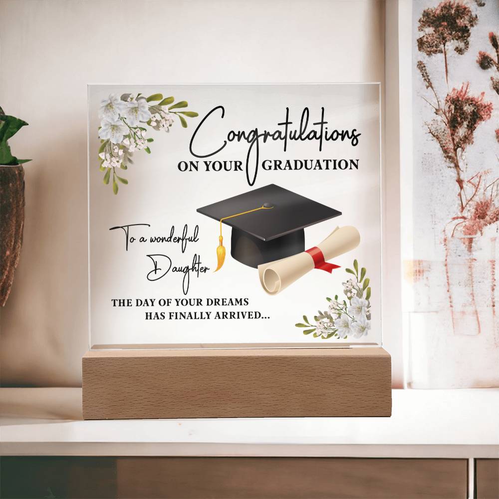 Daughter Graduation- Square Acrylic Plaque