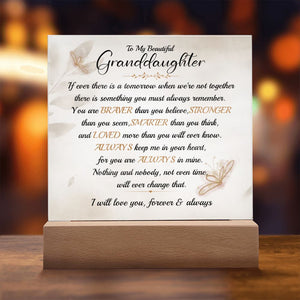 Granddaughter Square Acrylic Plaque