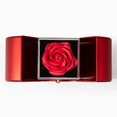 To My Beautiful Wife - Falling In Love Necklace With Red Heart Rose Box - Anniversary Gift for Her
