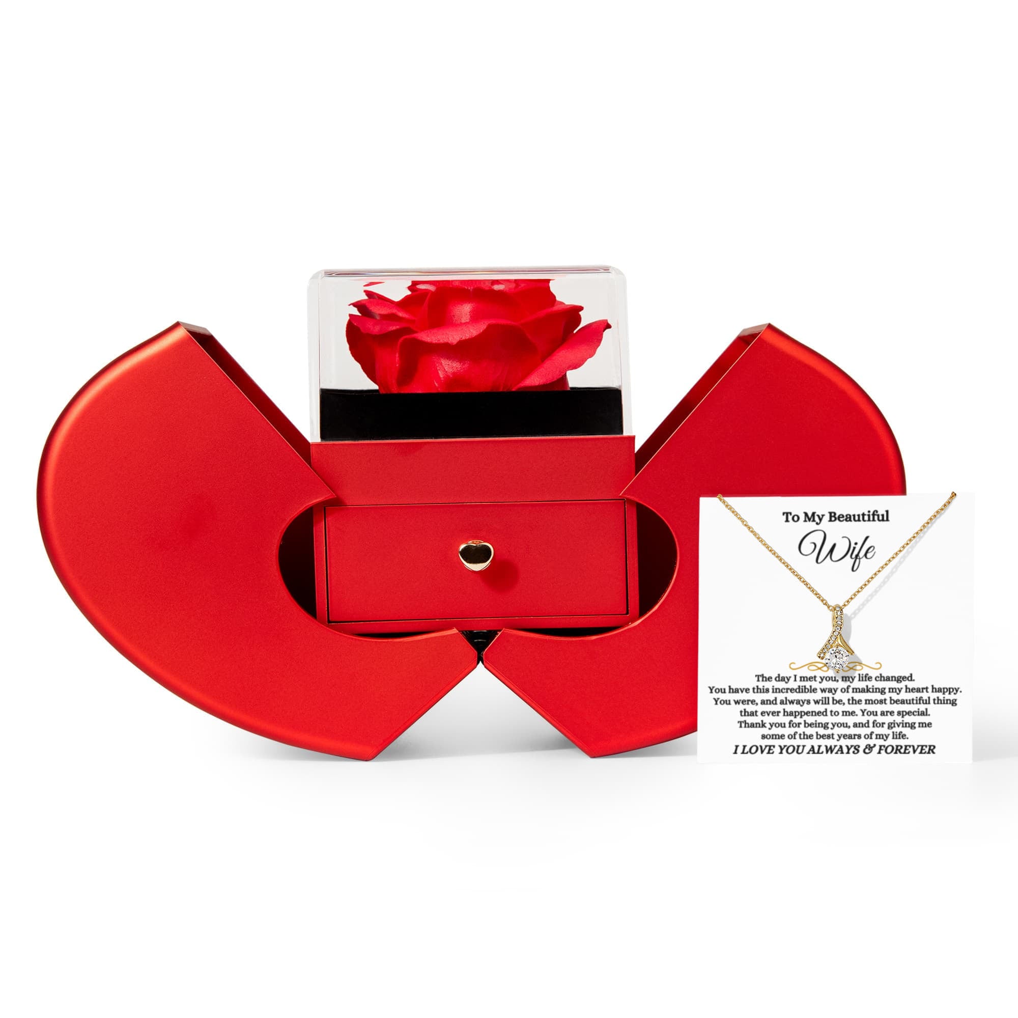 To My Wife Necklace - Anniversary Gift from Husband to Wife