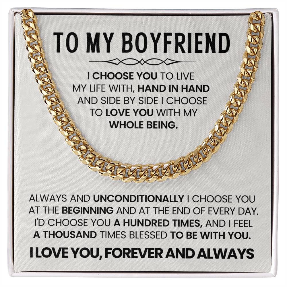 Anniversary Gift for Boyfriend – I Choose You Necklace