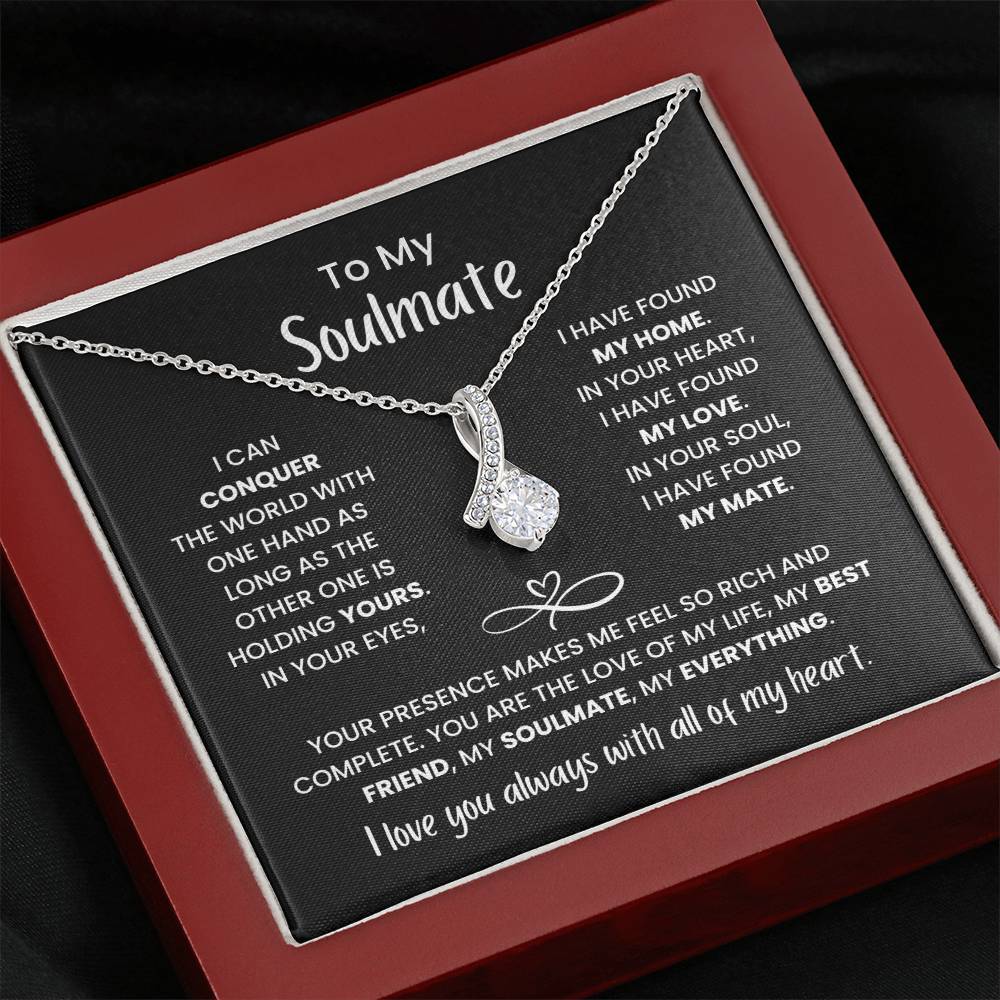 To My Soulmate - You're my Everything Necklace Gift for Anniversary