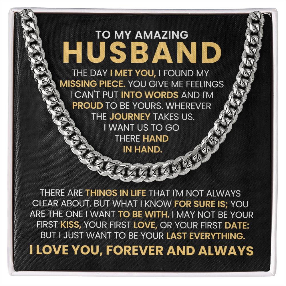 To My Husband - Love You Forever Necklace Gift for Anniversary